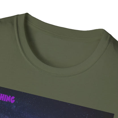 Quantum Field Galaxy-Themed Unisex T-Shirt - Cosmic Vibes, Inspirational Quote Tee, Gift for Space Lovers, Casual Wear, Unique Graphic T-Shirt