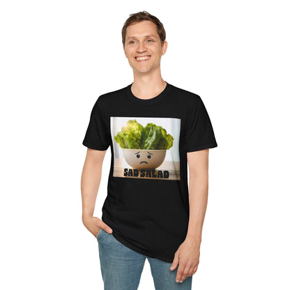 Cute T-Shirt with Sad Salad Face Design