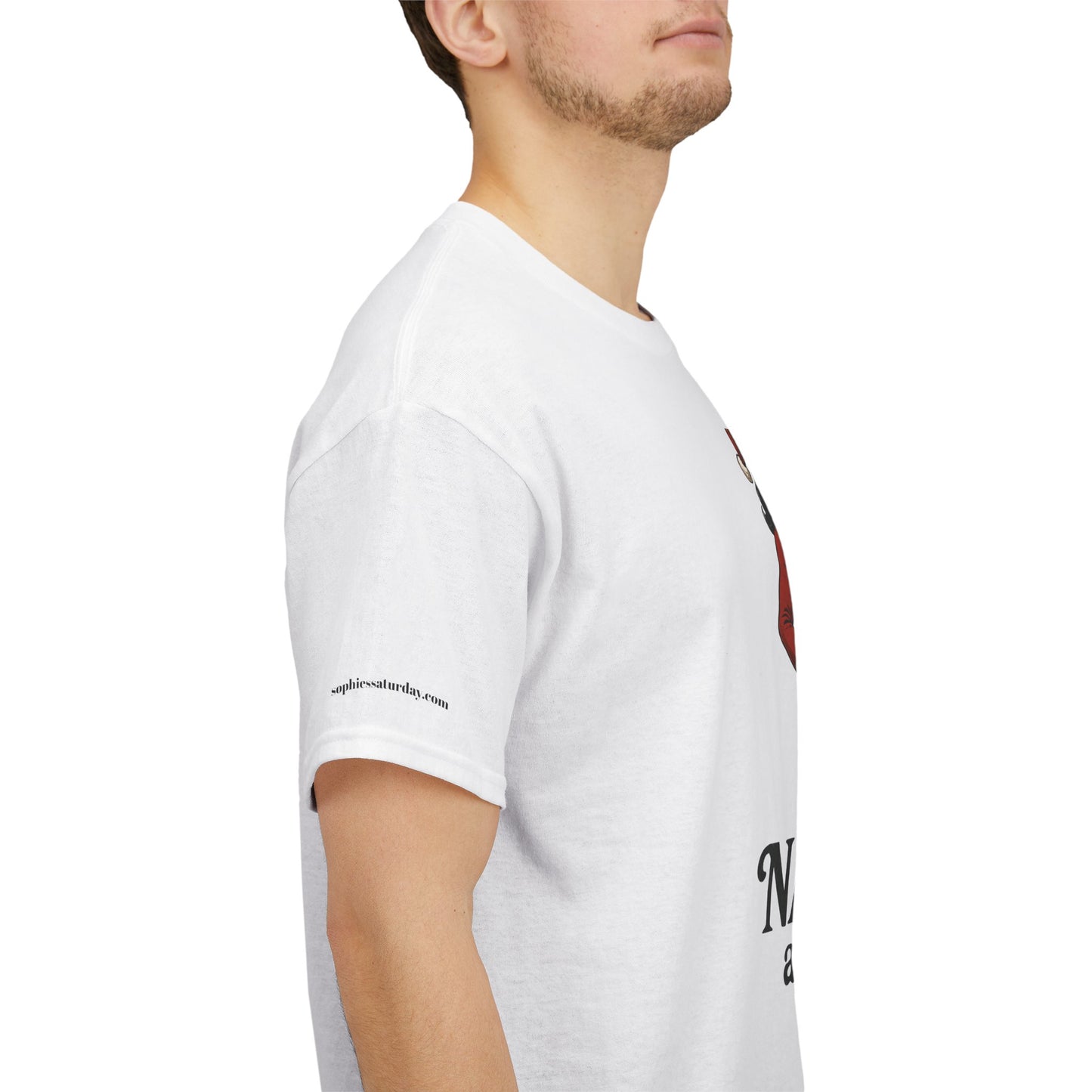 Unisex naughty and nice heavy weight Cotton Tee