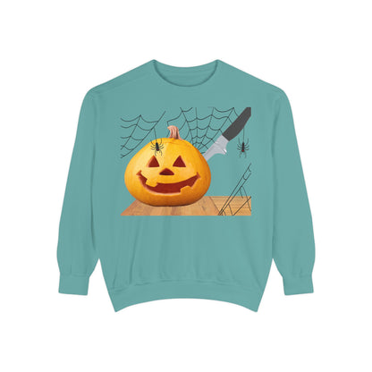 Spooky Pumpkin Sweatshirt, Halloween Apparel, Fall Fashion, Cozy Unisex Crewneck, Pumpkin Decor, Family Friendly Halloween