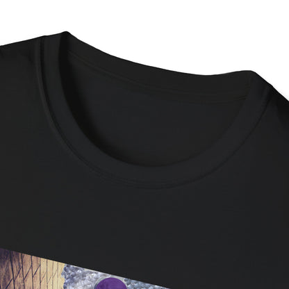 Mystical Stairway Bats Unisex T-Shirt - Softstyle Tee for Dreamers, Perfect for Gifting, Spiritual Occasions, Casual Wear, Art Lovers, [...]
