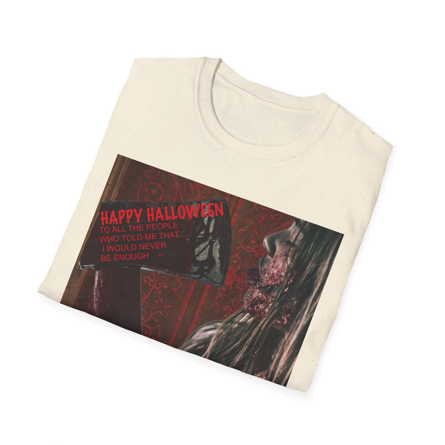 Halloween Horror Movie Axe Girl Unisex T-Shirt, Spooky Gift, Graphic Tee, Halloween Costume, Casual Wear, Men’s & Women’s Tee