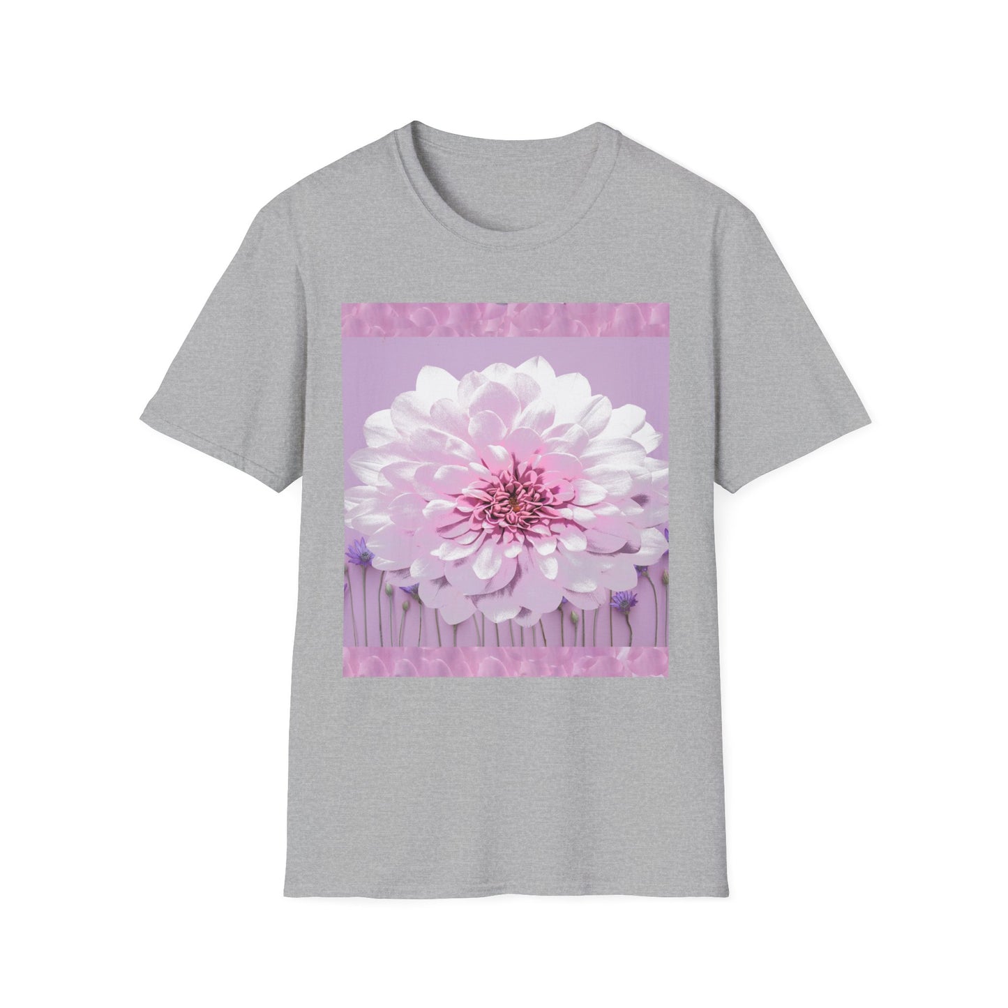 Pale Pink Flowers Abstract Unisex T-Shirt