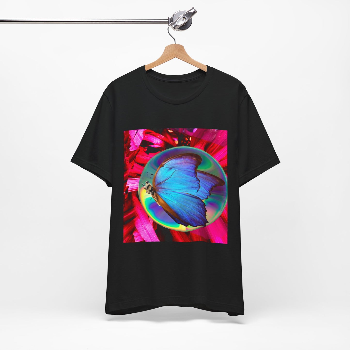 Colorful Butterfly Graphic Tee, Butterfly Shirt, Unisex T-Shirt, Nature Lover Gift, Casual Summer Wear, Vibrant Art Tee