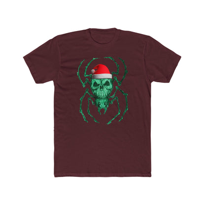 Skull Spider Tee — Festive Santa Hat Christmas Tee