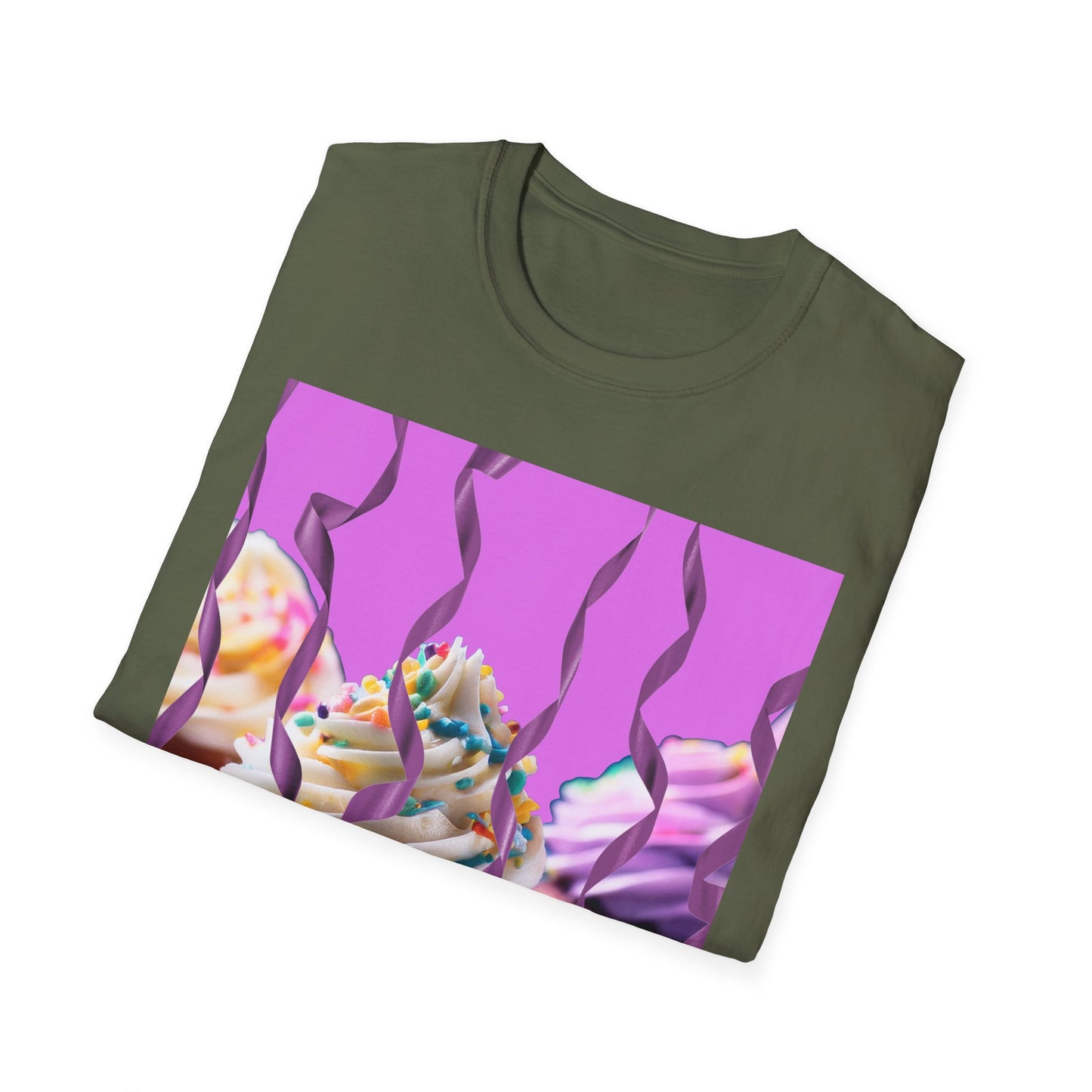 Colorful Cupcake Unisex T-Shirt | Sweet Treats Tee, Birthday Gift, Dessert Lover’s Apparel, Cute Food Shirt, Fun Casual Wear