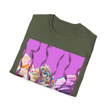 Colorful Cupcake Unisex T-Shirt | Sweet Treats Tee, Birthday Gift, Dessert Lover’s Apparel, Cute Food Shirt, Fun Casual Wear