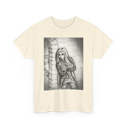 Fantasy Female Elf B & W Unisex Tee