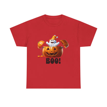 Halloween Jack-in-the-Box, unisex cotton tee