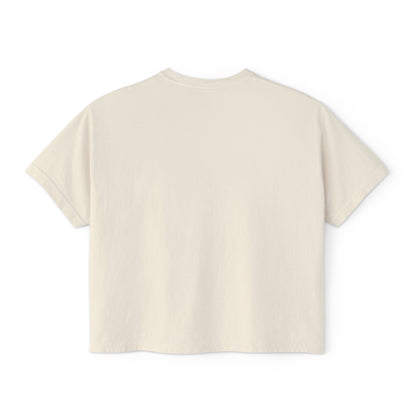 Daisy Floral Women's Boxy Tee, Relaxed Summer Top, Casual Wear, Gift for Her, Spring Fashion, Feminine Style