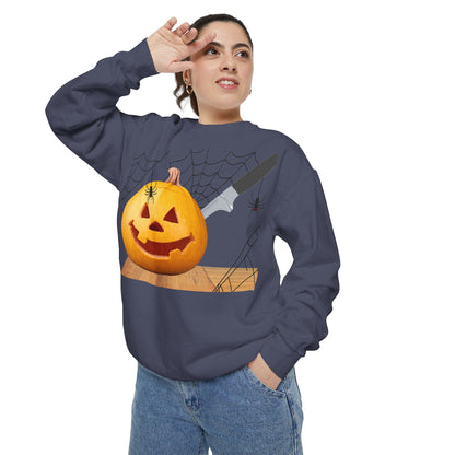 Spooky Pumpkin Sweatshirt, Halloween Apparel, Fall Fashion, Cozy Unisex Crewneck, Pumpkin Decor, Family Friendly Halloween