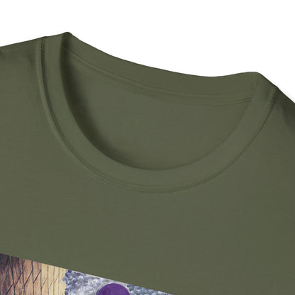 Mystical Stairway Bats Unisex T-Shirt - Softstyle Tee for Dreamers, Perfect for Gifting, Spiritual Occasions, Casual Wear, Art Lovers, [...]