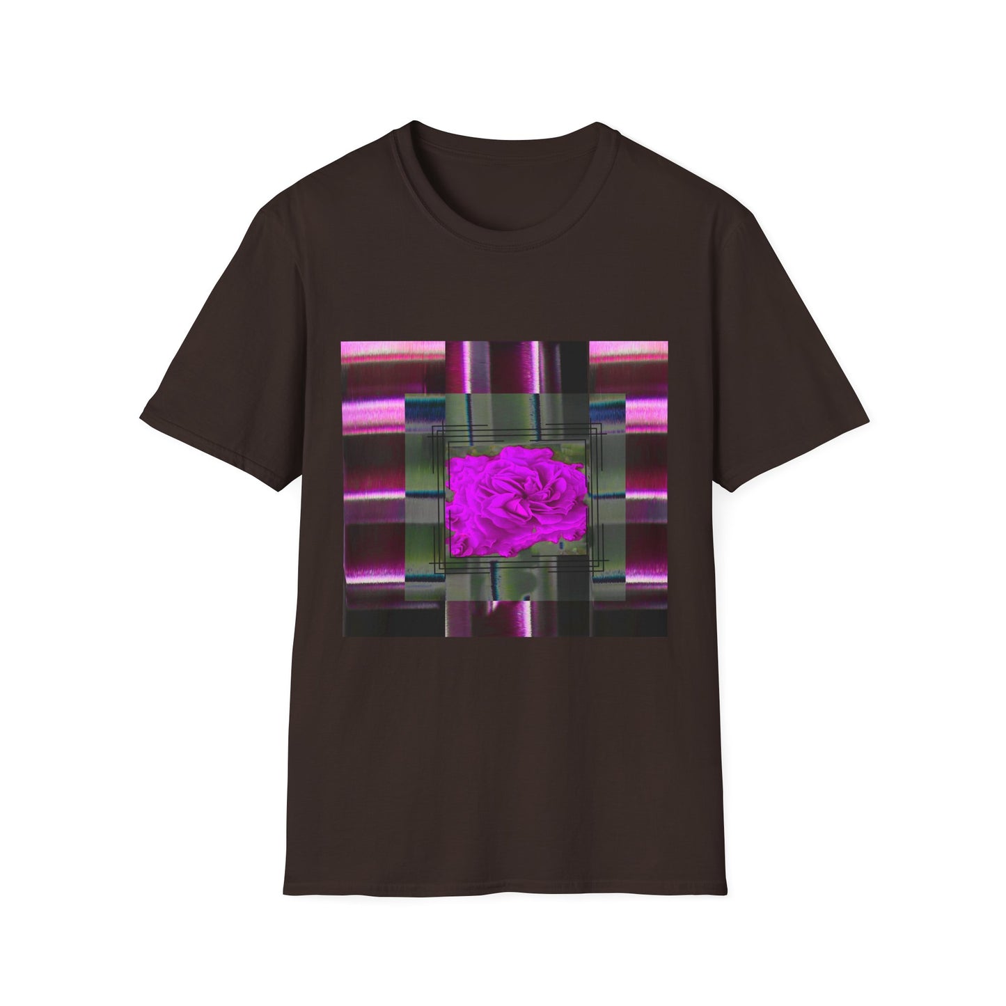 Vibrant Abstract Art T-Shirt, Trendy Graphic Tee, Softstyle Shirt, Unique Gift for Art Lovers, Casual Everyday Wear