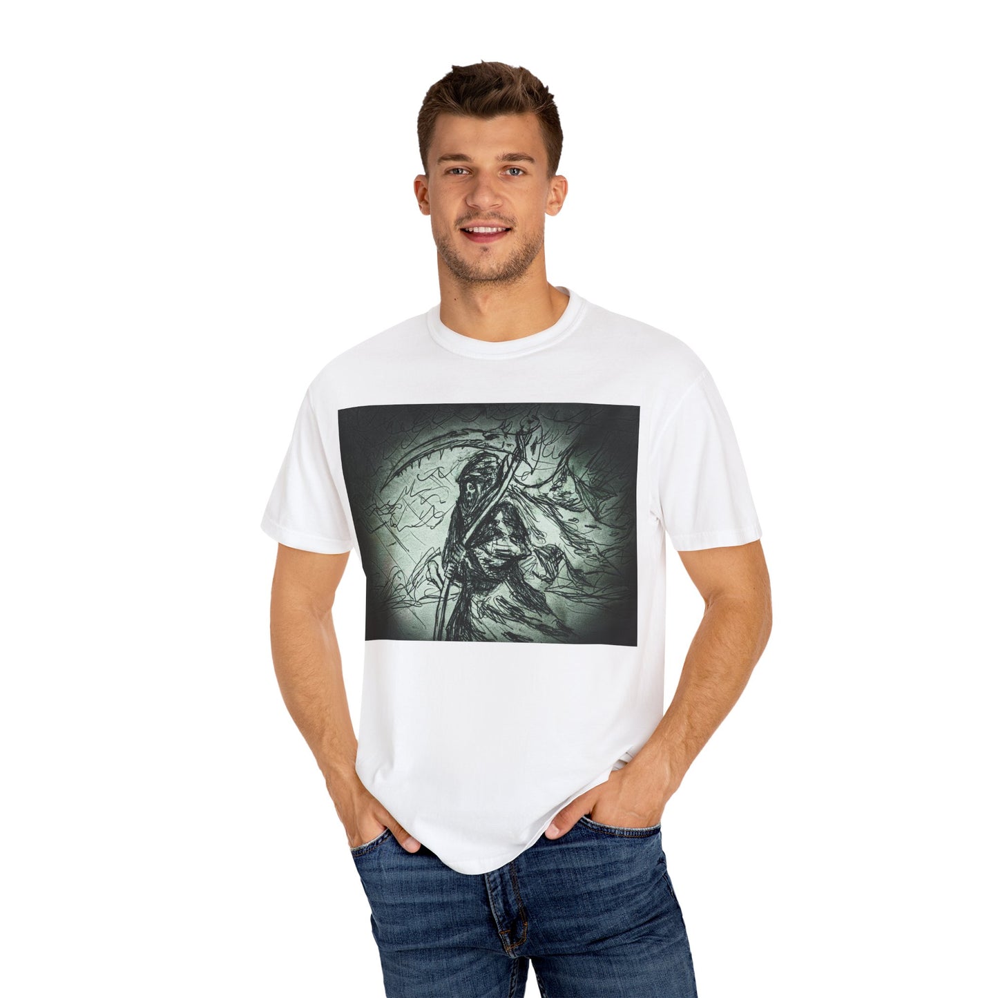 Grim Reaper Graphic T-Shirt for Halloween