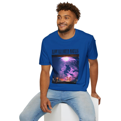Halloween Graphic Tee, Witch Unisex Softstyle T-Shirt, Spooky Apparel, Trick or Treat Shirt, Halloween Gifts, Fall Fashion