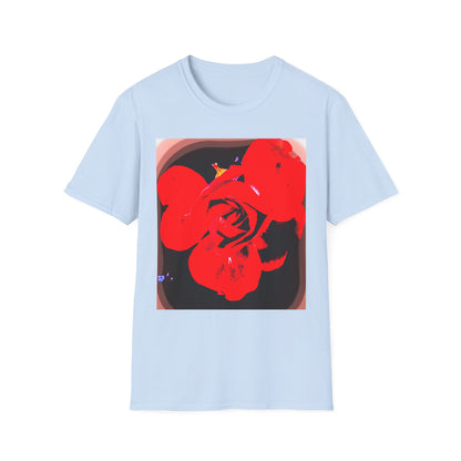 Sophie’s Saturday Floral Abstract T-Shirt — Red Rose Graphic Tee
