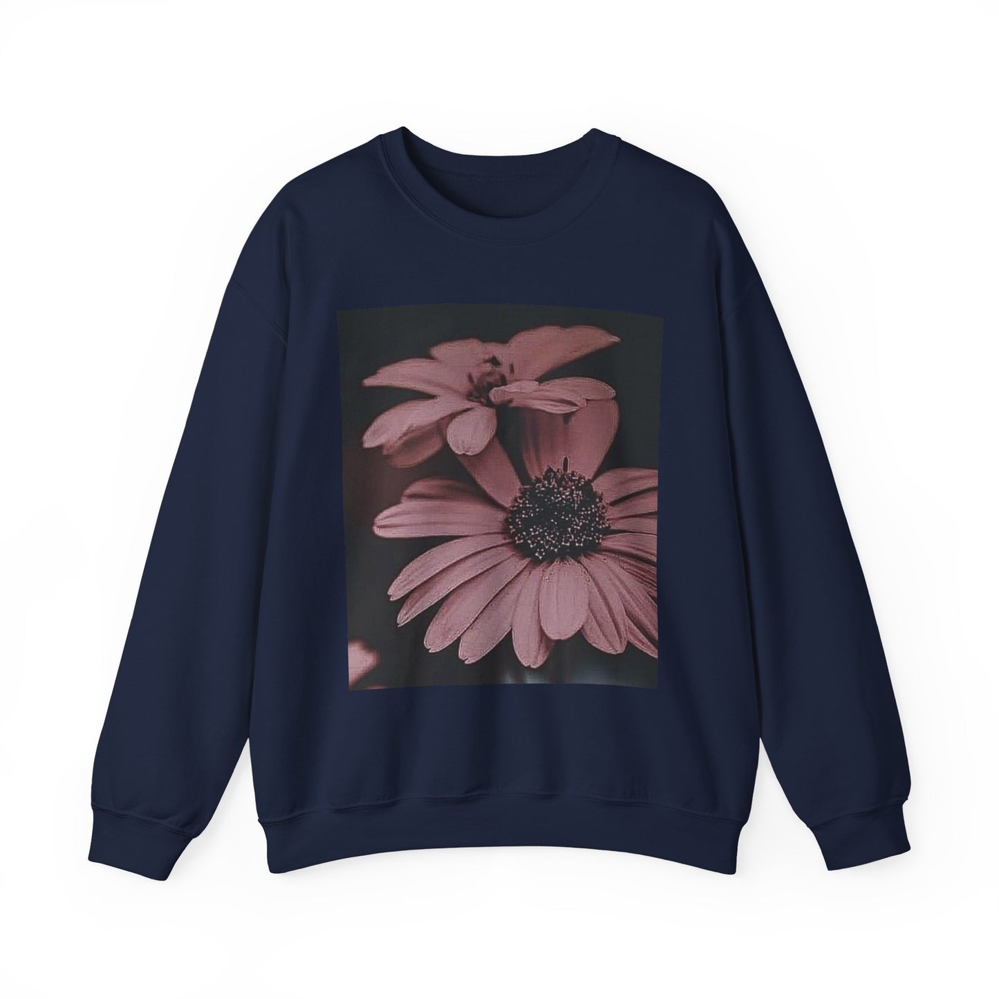 Faded Floral Crewneck Sweatshirt, Cozy Floral Sweatshirt, Gift for Her, Fashion Sweatshirt, Fall Style, Casual Wear