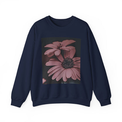 Faded Floral Crewneck Sweatshirt, Cozy Floral Sweatshirt, Gift for Her, Fashion Sweatshirt, Fall Style, Casual Wear