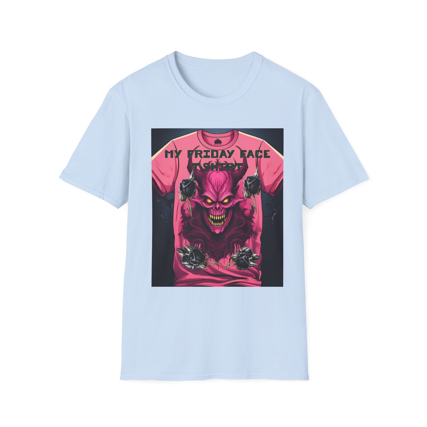 Demon Face Unisex T-Shirt - Friday Face Graphic Tee
