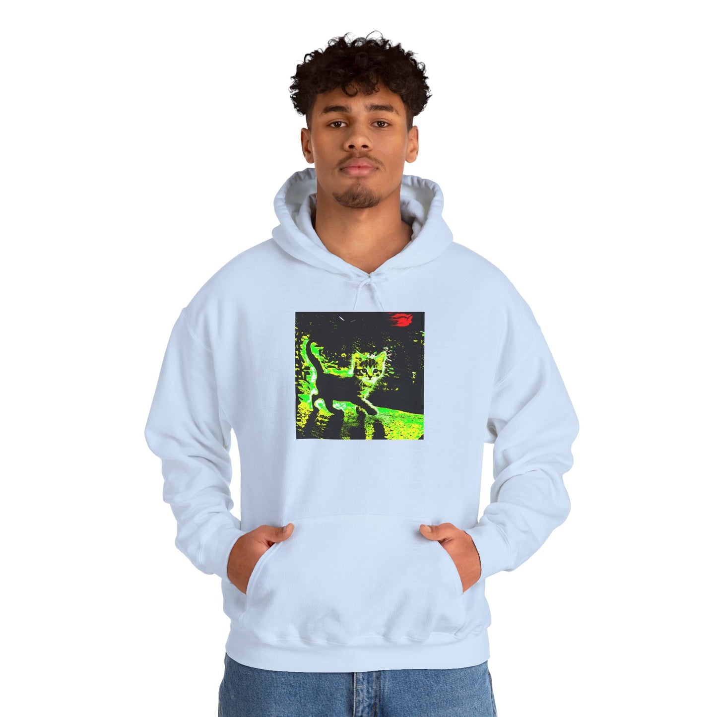 Glow-in-the-Dark Cat Hoodie | Perfect for Cat Lovers, Cozy Nights, Halloween & Everyday Style