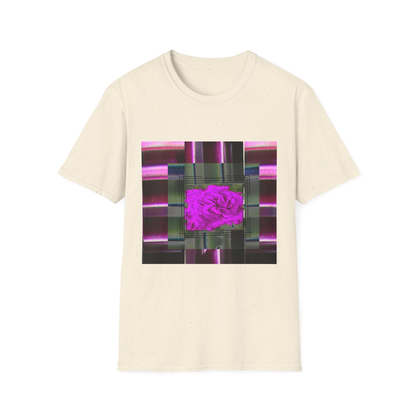 Vibrant Abstract Art T-Shirt, Trendy Graphic Tee, Softstyle Shirt, Unique Gift for Art Lovers, Casual Everyday Wear