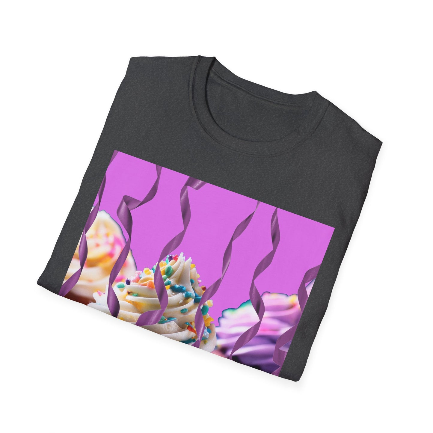 Colorful Cupcake Unisex T-Shirt | Sweet Treats Tee, Birthday Gift, Dessert Lover’s Apparel, Cute Food Shirt, Fun Casual Wear