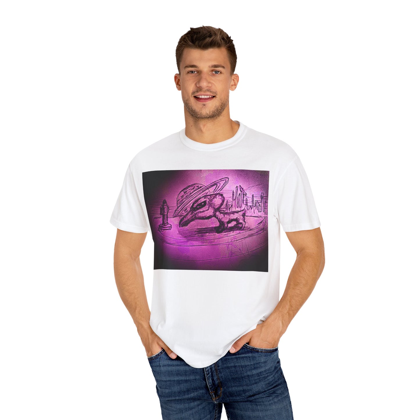 Alien Adventure Unisex T-Shirt - Garment-Dyed Graphic Tee