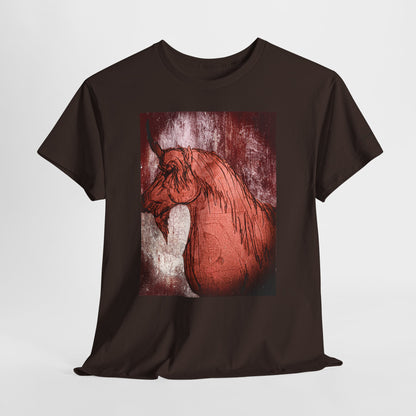 Artistic Unicorn Fantasy Print Unisex Heavy Cotton Tee