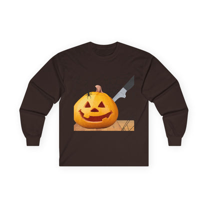 Pumpkin Carved Up Unisex Ultra Cotton Long Sleeve Tee
