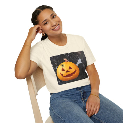 Halloween Pumpkin Horror T-Shirt, Unisex Tee, Spooky Shirt, Fall Fashion, Halloween Costume, October Celebration Gear