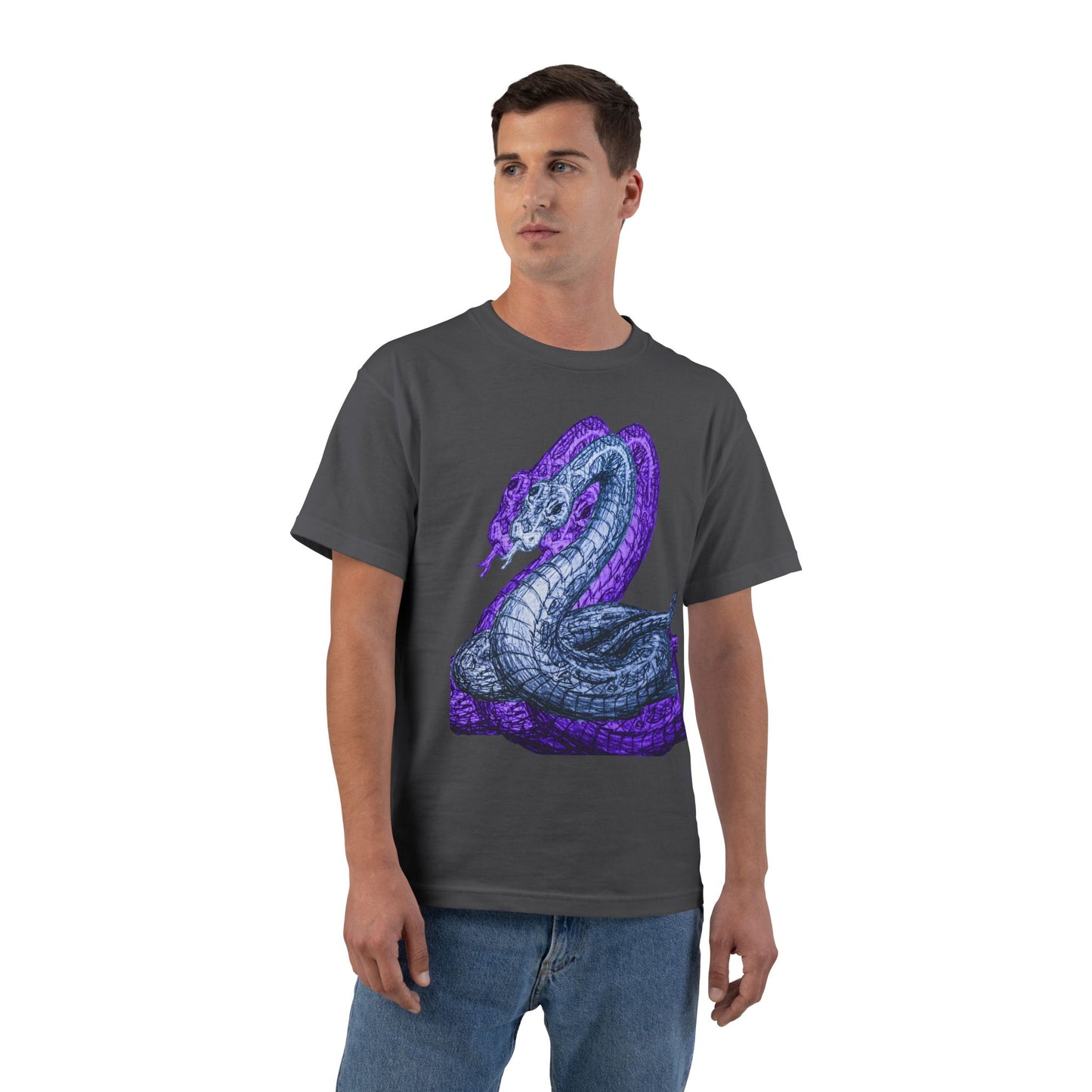 Mystical Cobra Graphic Tee - Short-Sleeve Beefy-T® Shirt