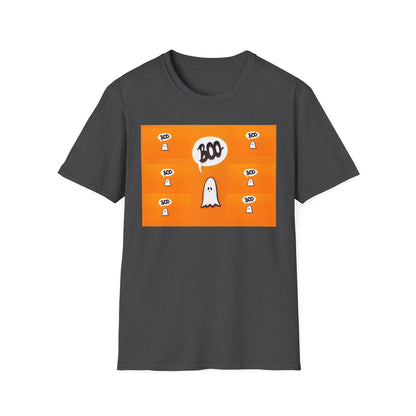 Halloween Ghost 'Boo' Unisex T-Shirt | Spooky Vibes, Costume, Fall Festivities, Trick-or-Treat, Fun Graphic Tee