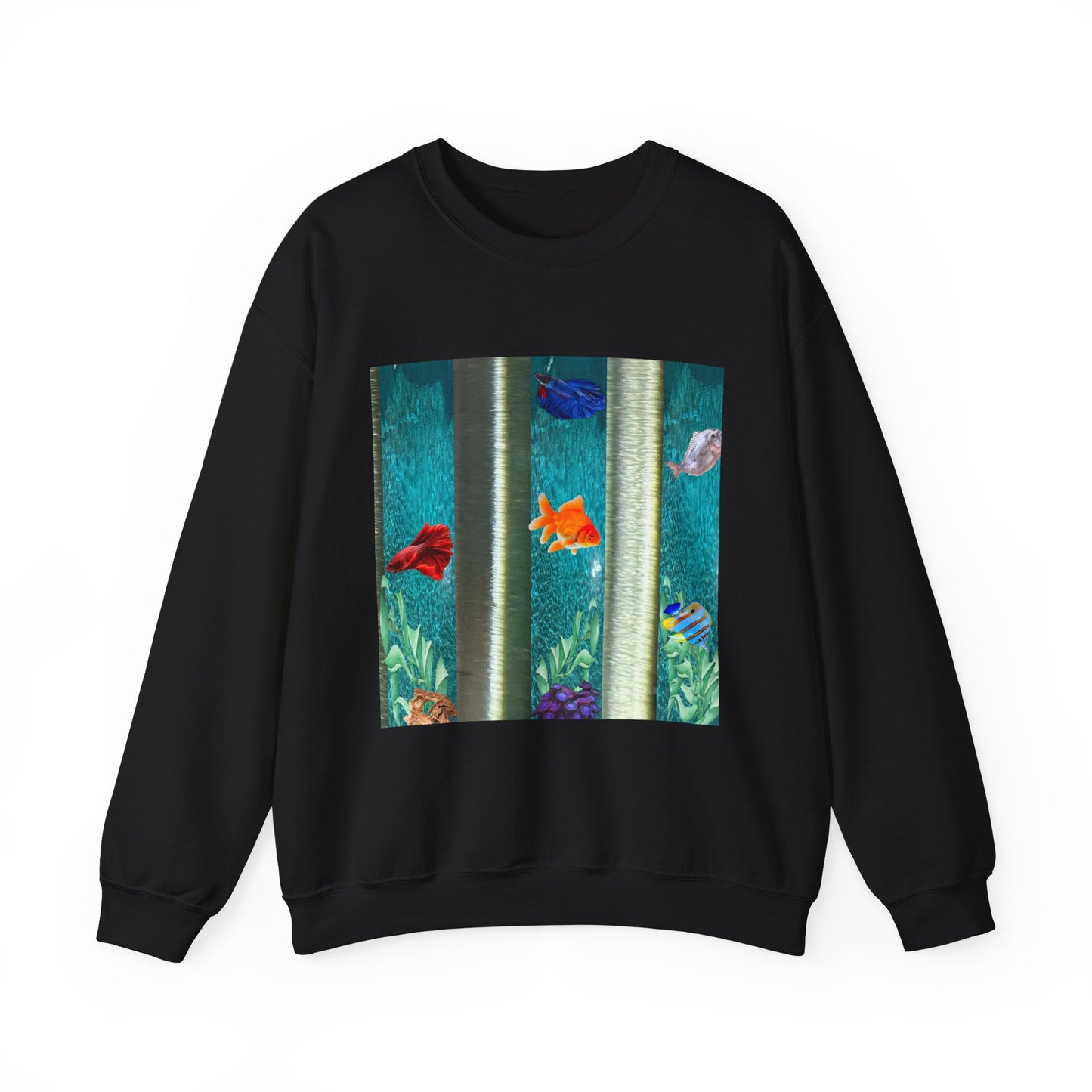 Vibrant Aquatic Sweatshirt - Cozy Outfit, Unique Gift, Everyday Comfort, Relaxing Atmosphere, Ocean Lover's Apparel