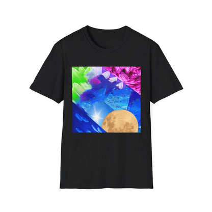 Colorful Moonlit Distorted Vibes Unisex T-Shirt, Graphic Tee, Casual Wear, Summer Fashion, Trendy Gift for Friends