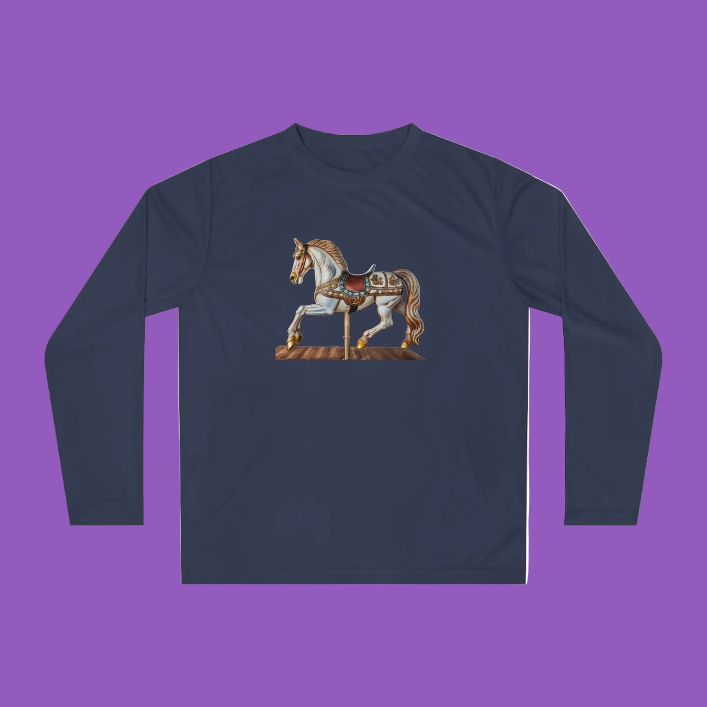 Vintage Carousel Horse Performance Shirt | Unisex Activewear