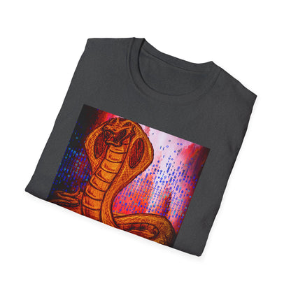 Cobra Serpent Graphic T-Shirt — Vibrant Retro Snake Art Tee