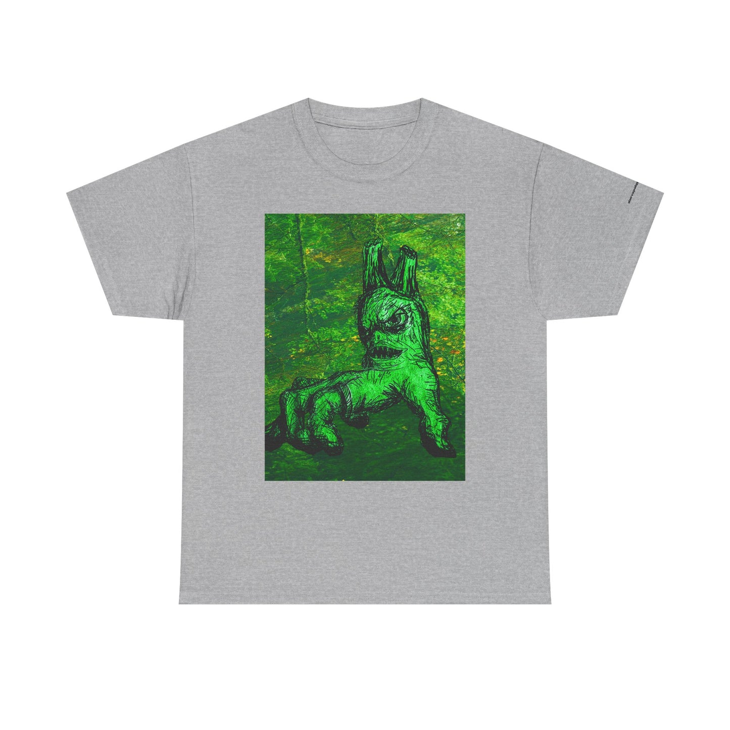 Graphic Tee — Neon Green Fantasy Art