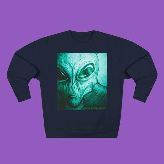 Darcopolypse Alien Art Close Up xxx Unisex Crewneck Sweatshirt