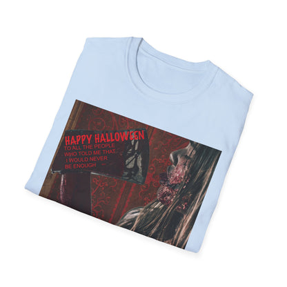 Halloween Horror Movie Axe Girl Unisex T-Shirt, Spooky Gift, Graphic Tee, Halloween Costume, Casual Wear, Men’s & Women’s Tee