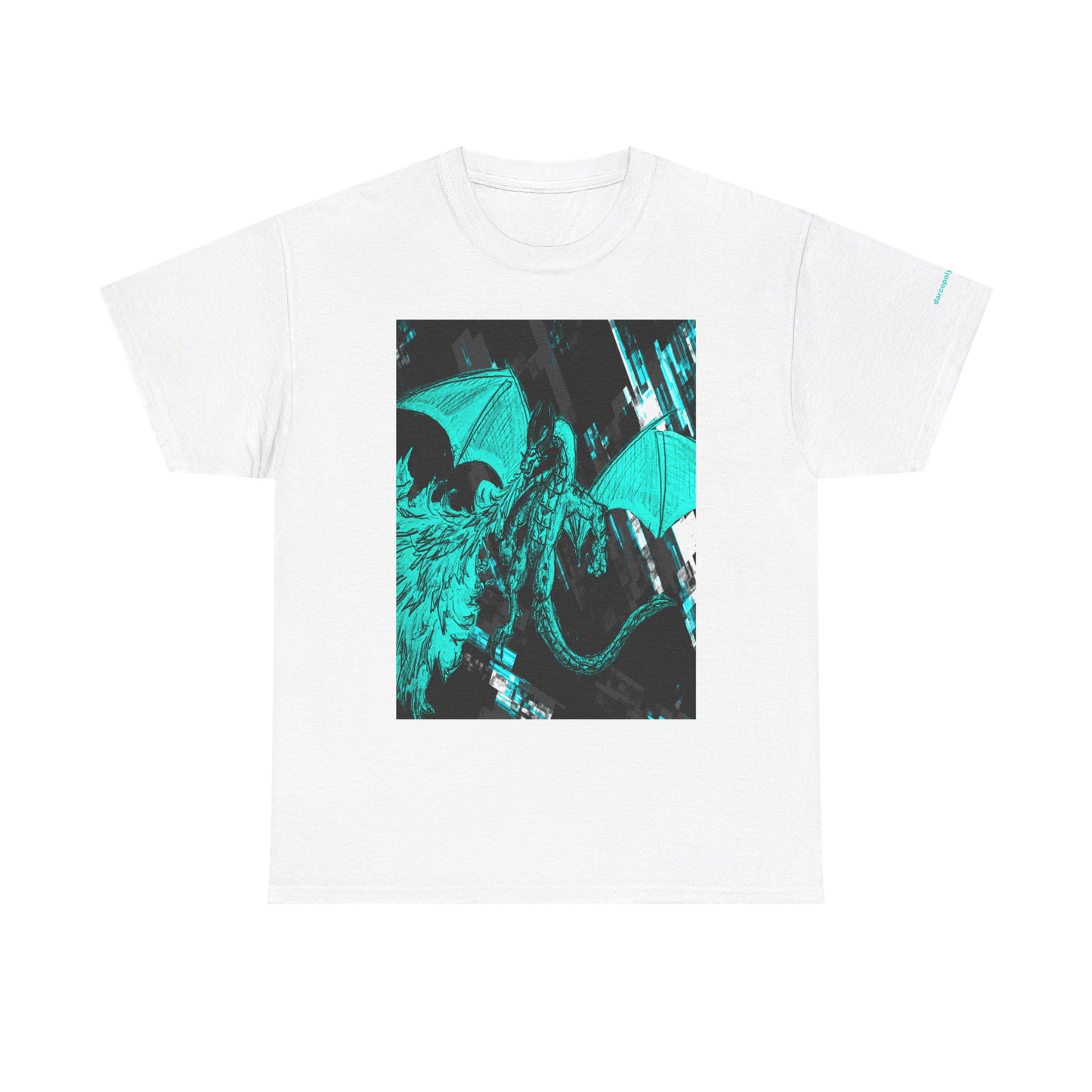 Dragon Graphic Tee — Neon Green Fantasy Dragon T-Shirt