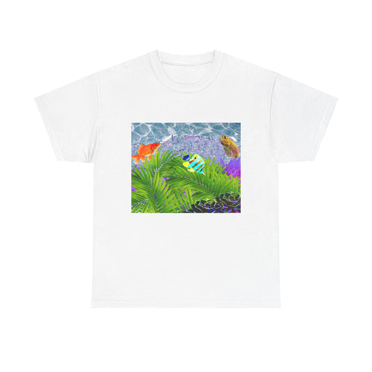 Vibrant Tropical Fish Tee, Comfortable Beachwear, Unisex Summer Shirt, Eco-Friendly Gift, Cute Aquarium Apparel