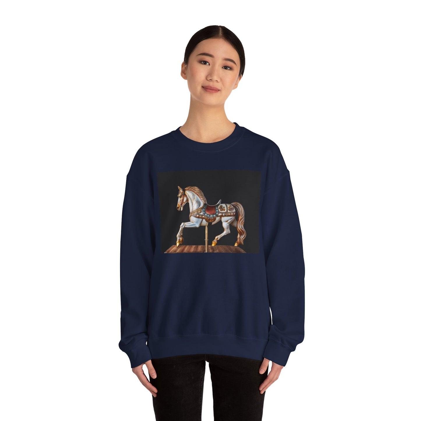 Vintage Carousel Horse Crewneck Sweatshirt, Cozy Sweatshirt, Equestrian Gift, Animal Art Sweatshirt, Unique Fall Apparel, Celebration [...]