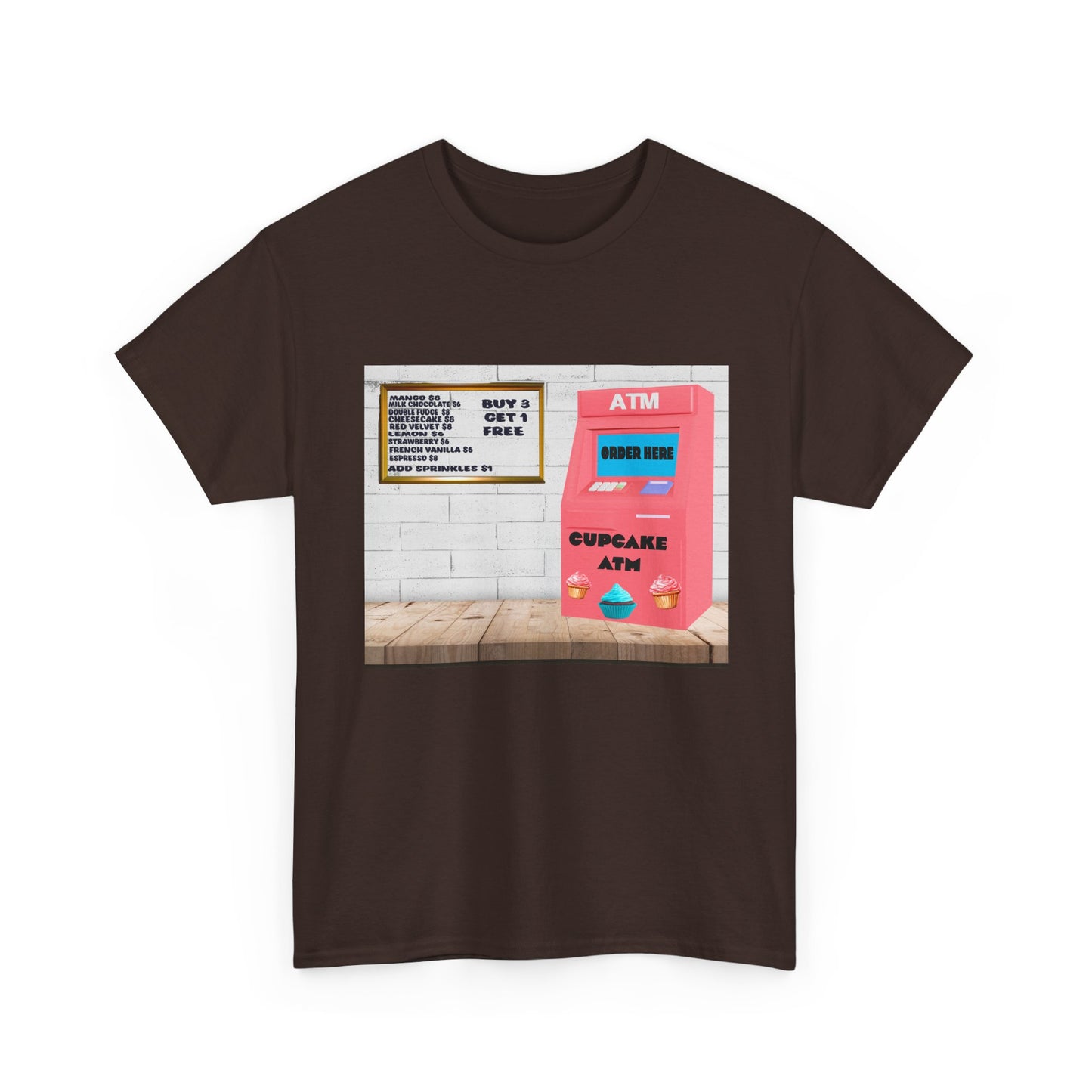 Cupcake ATM Tee Shirt 
Unisex Cotton