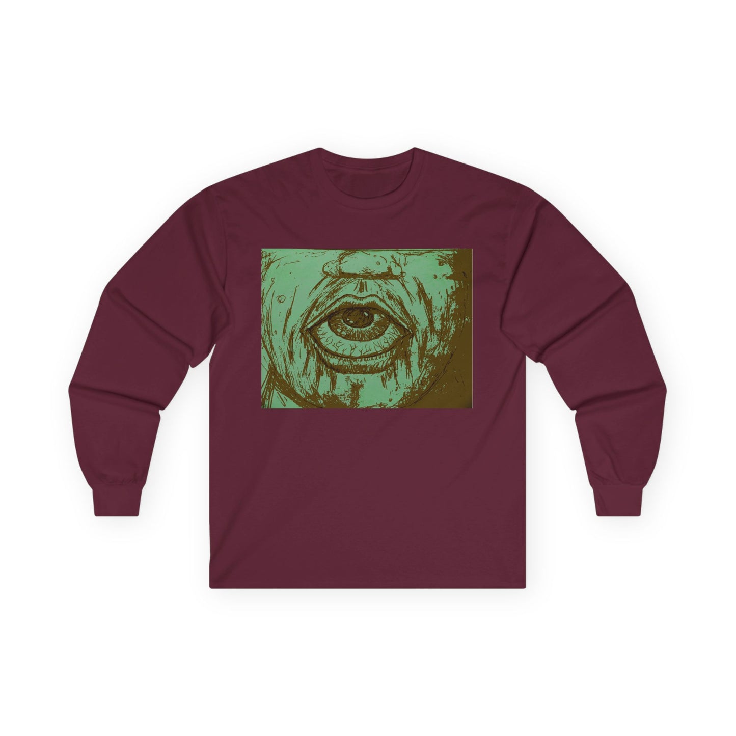Abstract Altered  Eye Long Sleeve Tee