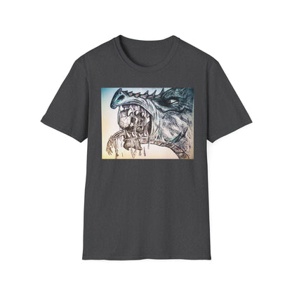 Graphic Dragon Art Unisex T-Shirt, Unique Gift for Ocean Lovers, Summer Vibes, Casual Wear, Perfect for Beach Days, Art Parties