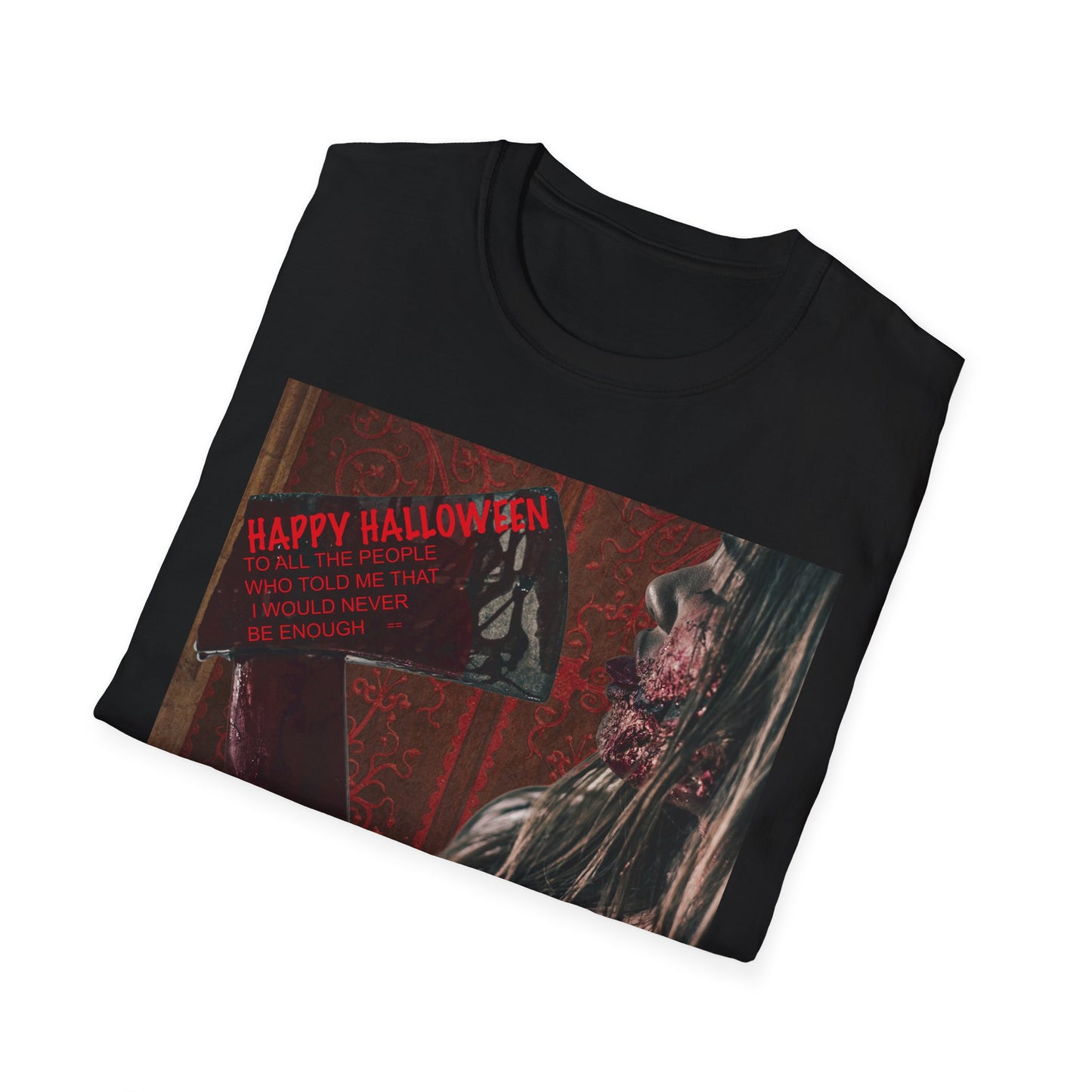 Halloween Horror Movie Axe Girl Unisex T-Shirt, Spooky Gift, Graphic Tee, Halloween Costume, Casual Wear, Men’s & Women’s Tee