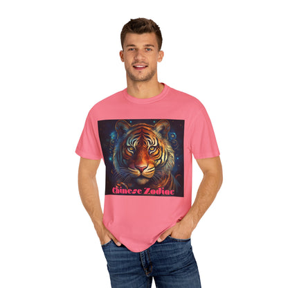 Chic Chinese Zodiac Tiger T-Shirt, Unisex Graphic Tee, Astrology Apparel, Zodiac Fashion, Year of the Tiger Shirt