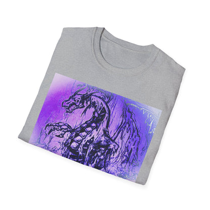 Dragon T-Shirt in Purple Tones - Unisex
