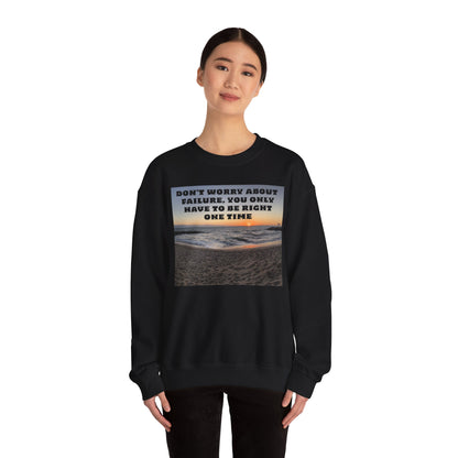 Inspirational Crewneck Sweatshirt - Motivational Apparel, Gift for Friends, Cozy Fashion, Everyday Wear, Positive Vibes