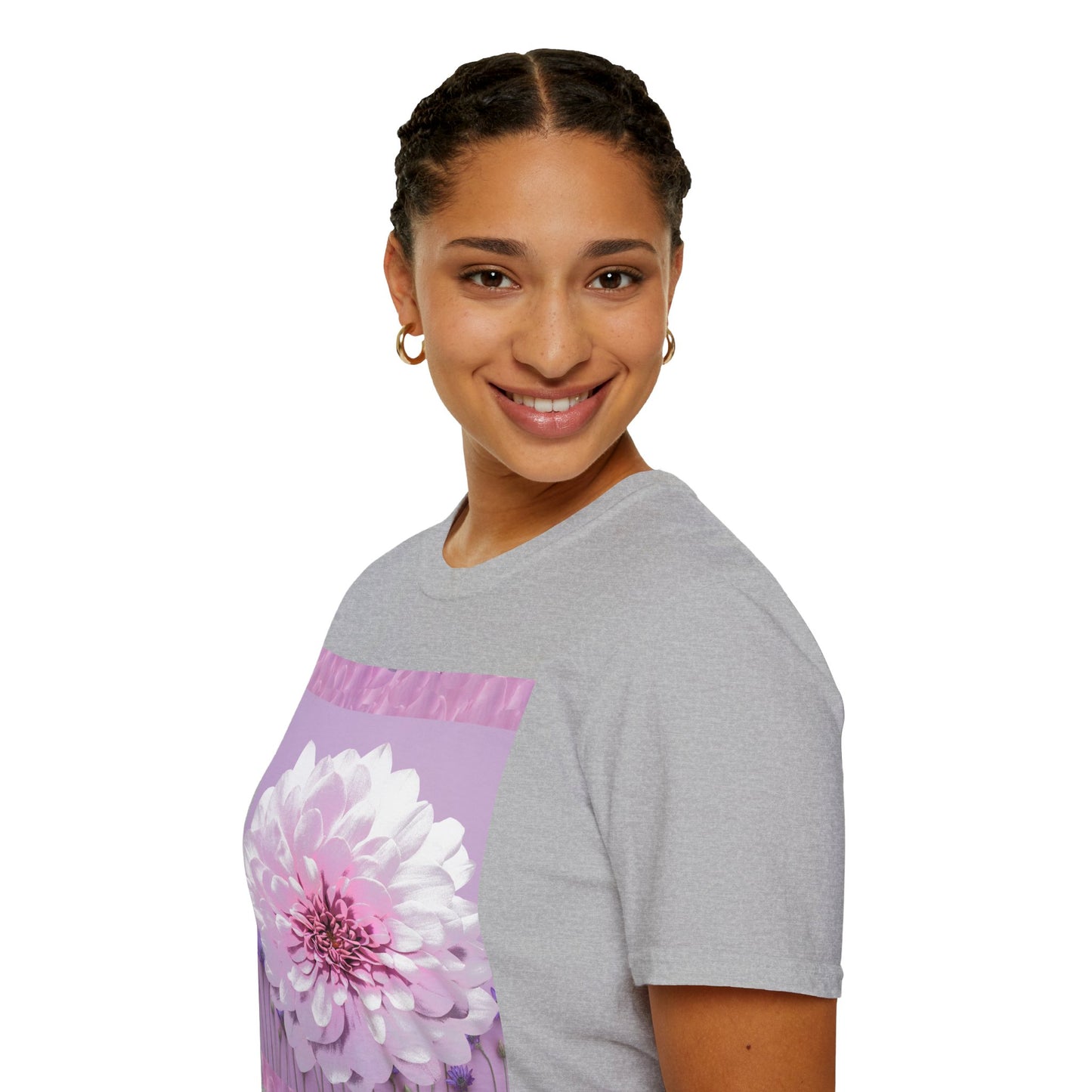 Pale Pink Flowers Abstract Unisex T-Shirt